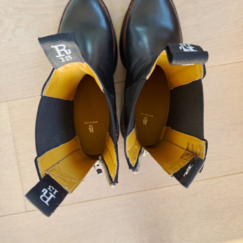 R13 DOUBLE STACK CHELSEA BOOT black - image 14